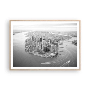 Plakát v rámu světlý dub - Jak nemilovat? - 100x70 cm