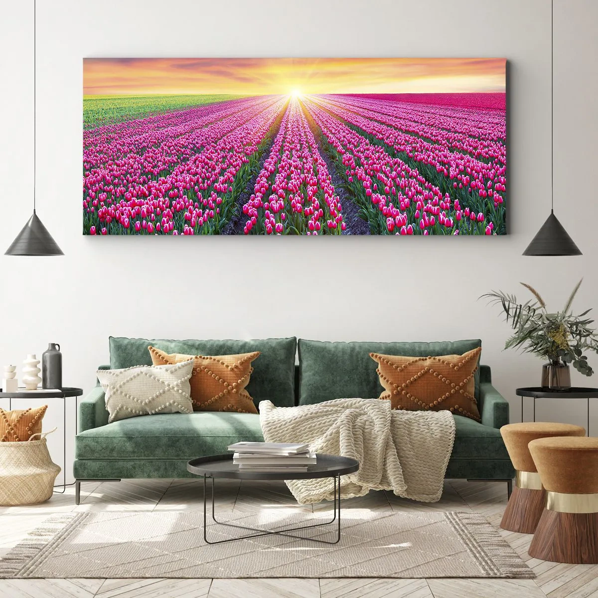 Obraz na plátně - Farma krásy - 100x40 cm