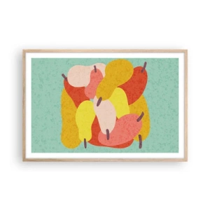 Plakát v rámu světlý dub - Ochutnejte letní slunce - 91x61 cm