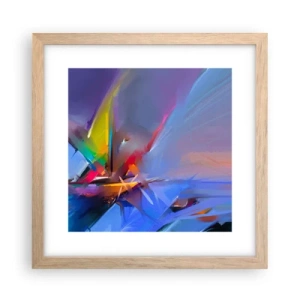 Plakát v rámu světlý dub - Proletěla jako pták - 30x30 cm