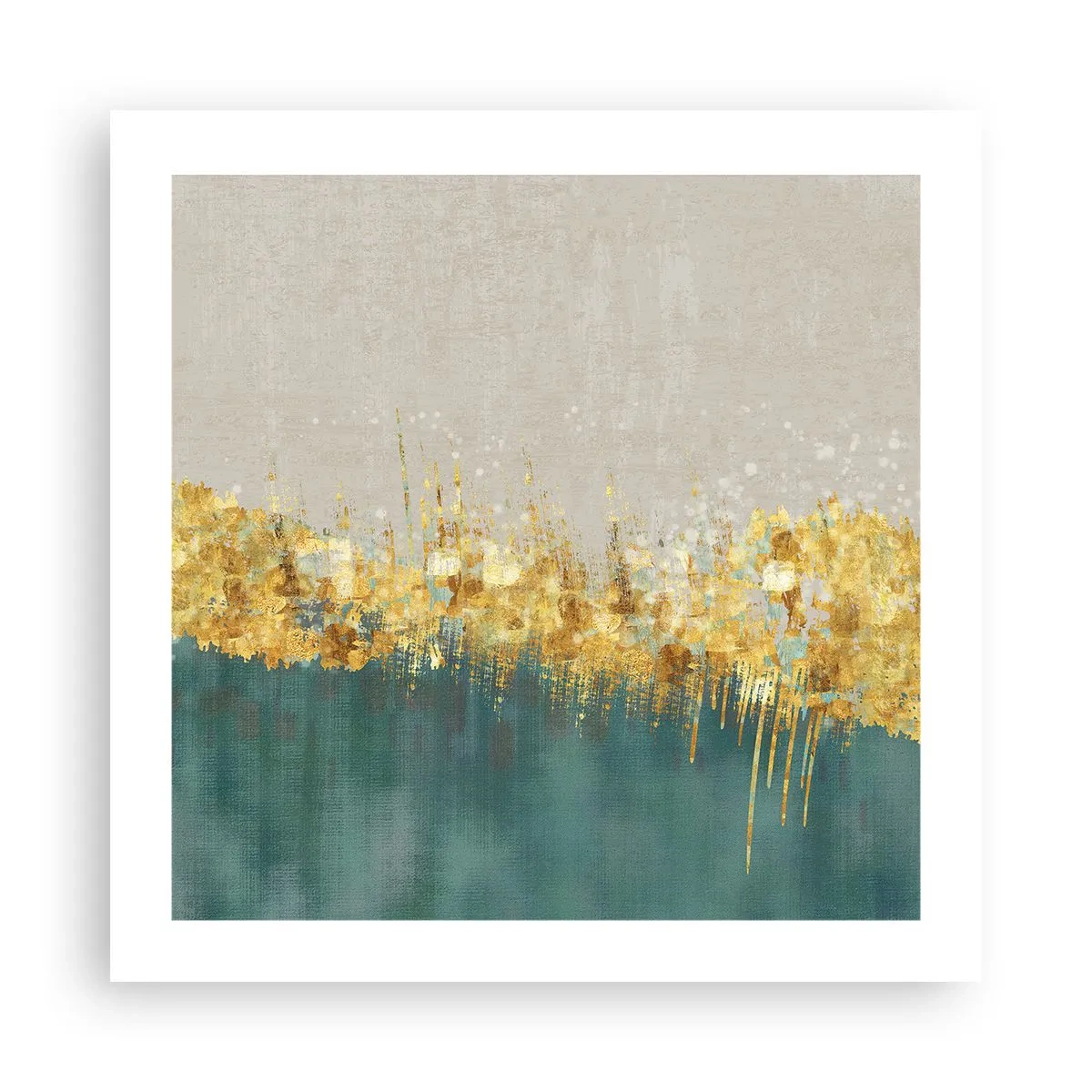 Plakát - Zlatá hranice - 50x50 cm