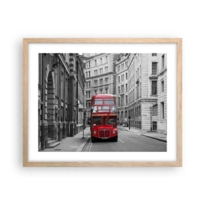 Plakát v rámu světlý dub - Všednost nemusí být šedá - 50x40 cm