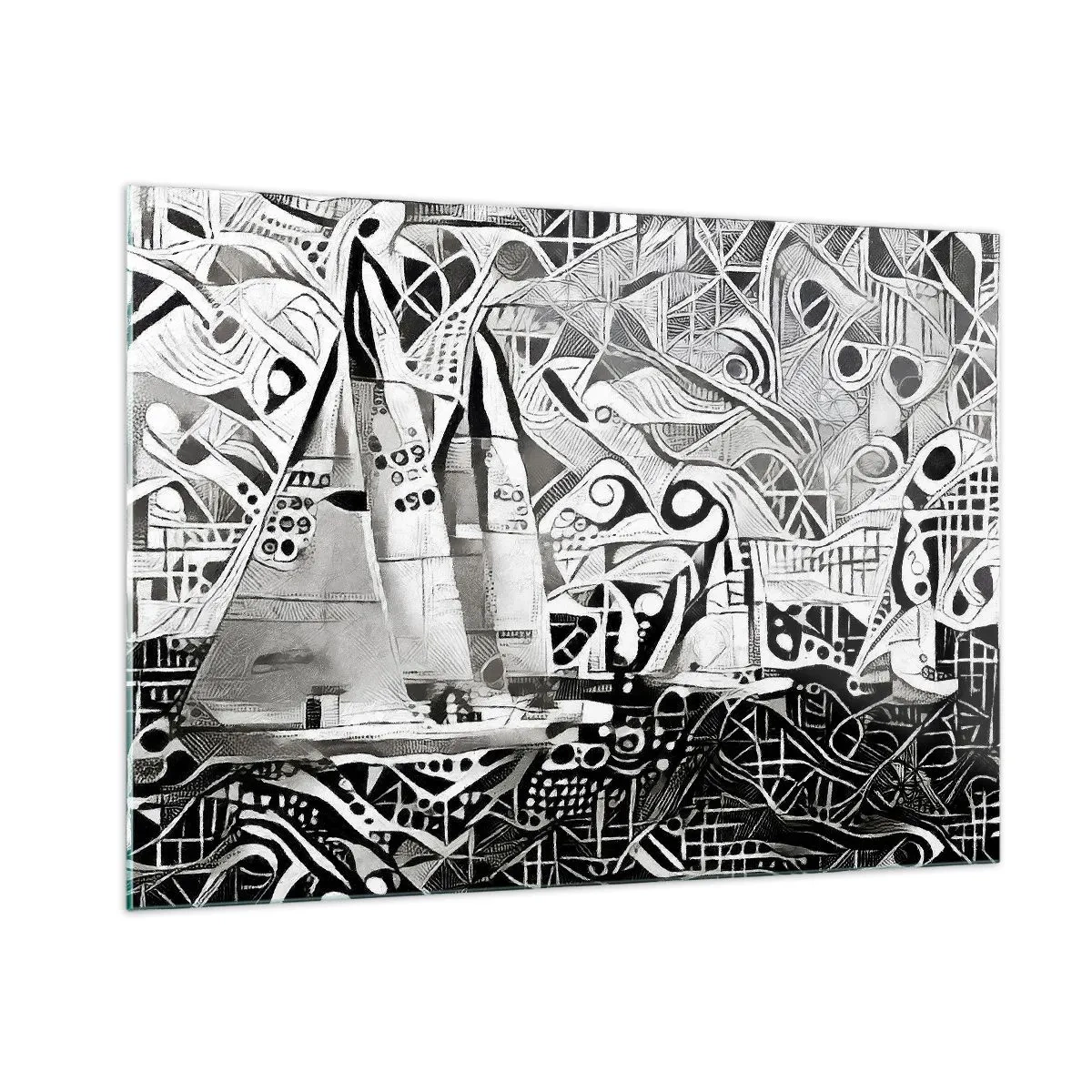 Obraz na skle - Mezi vlnami - 100x70 cm