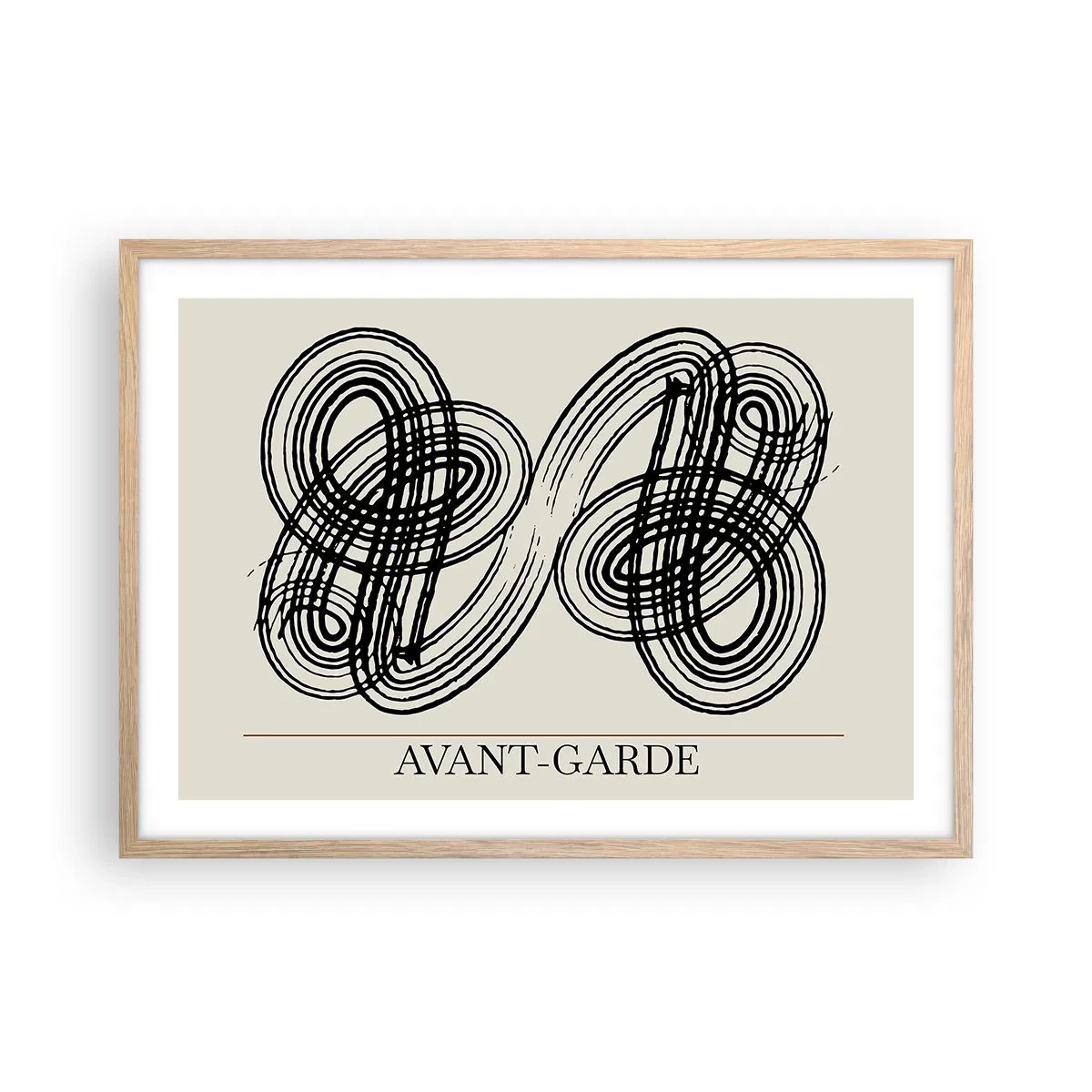 Plakát v rámu světlý dub - Vyšlo to spontánně - 70x50 cm