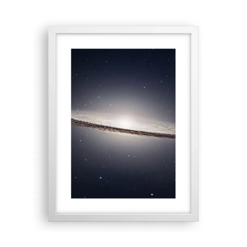 Plakát v bílém rámu - Kdysi dávno, v jedné vzdálené galaxii… - 30x40 cm