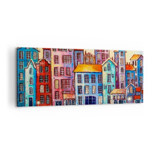Obraz na plátně - Město jako z pohádky - 100x40 cm