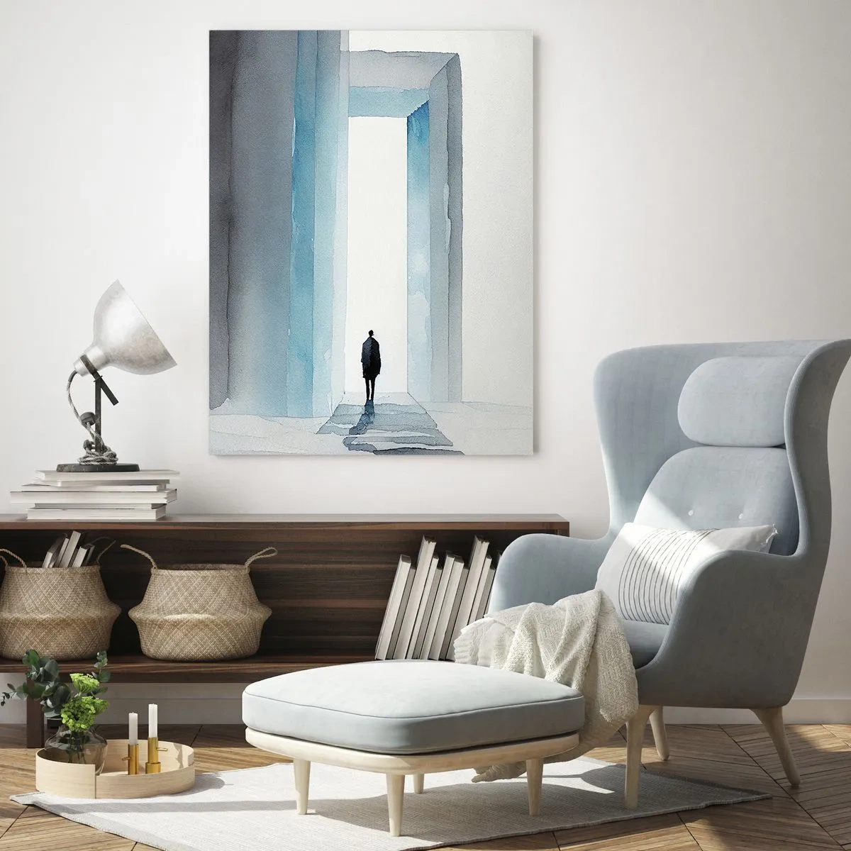 Obraz na skle - Žij bez omezení - 50x70 cm