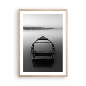 Plakát v rámu světlý dub - Stesk a melancholie - 50x70 cm