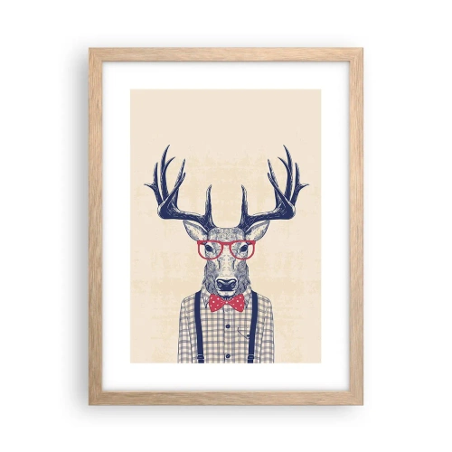 Plakát v rámu světlý dub - Zábavná extravagance - 30x40 cm