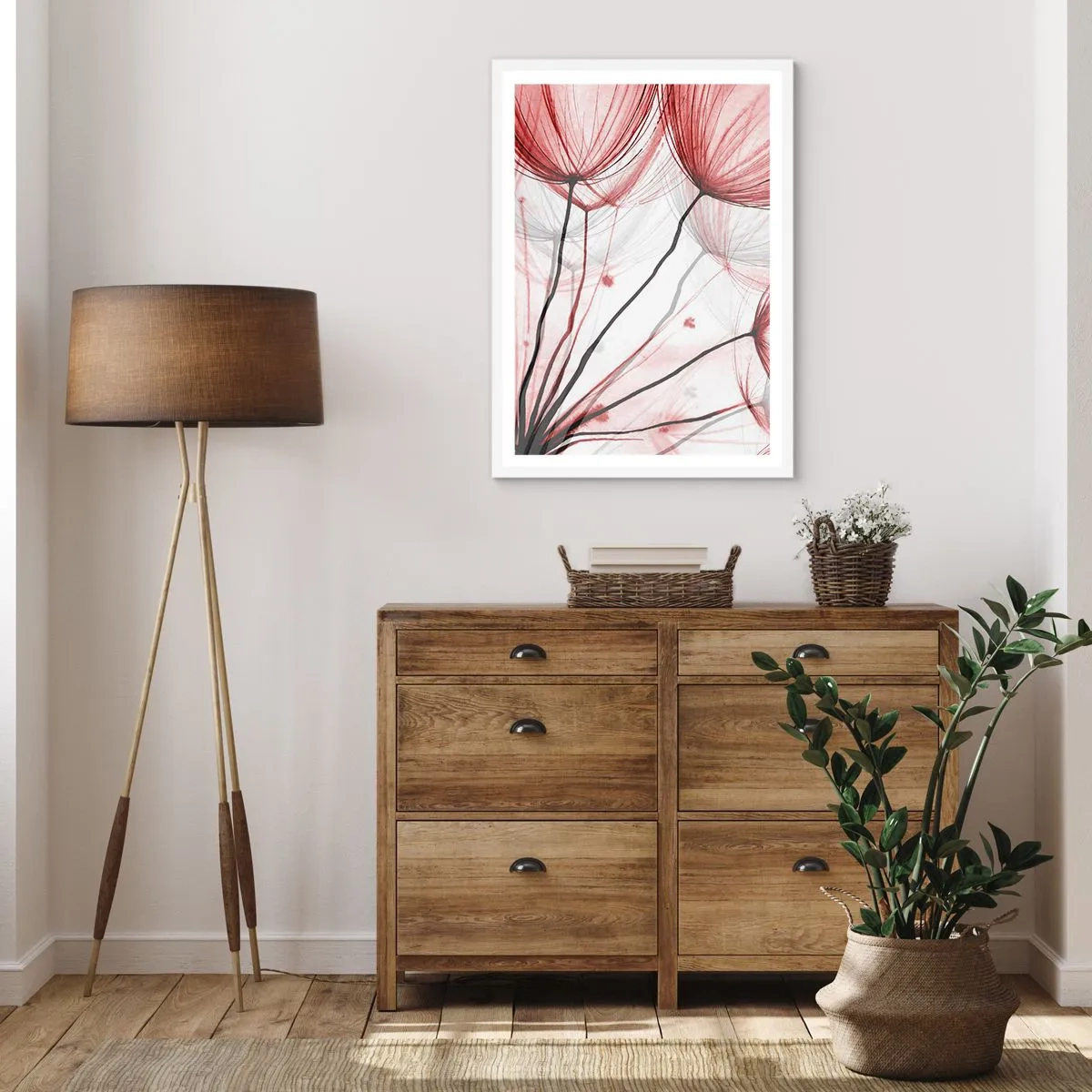 Plakát v bílém rámu - Před odletem - 40x50 cm