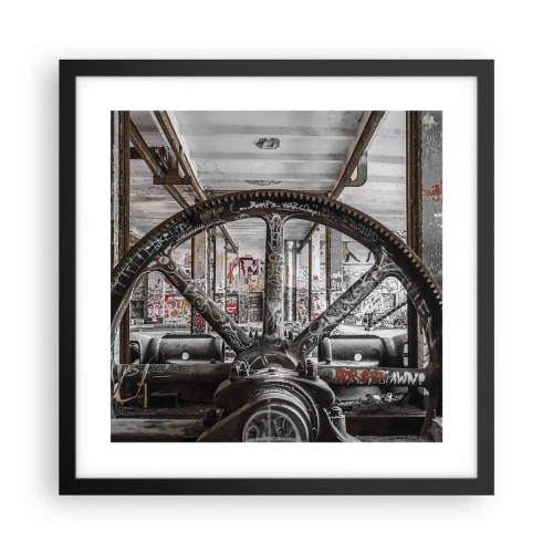 Plakát v černém rámu - Tajný život továrny - 40x40 cm