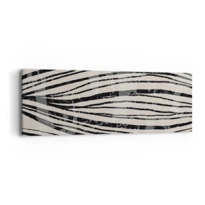 Obraz na plátně - Močál s liniemi - 90x30 cm