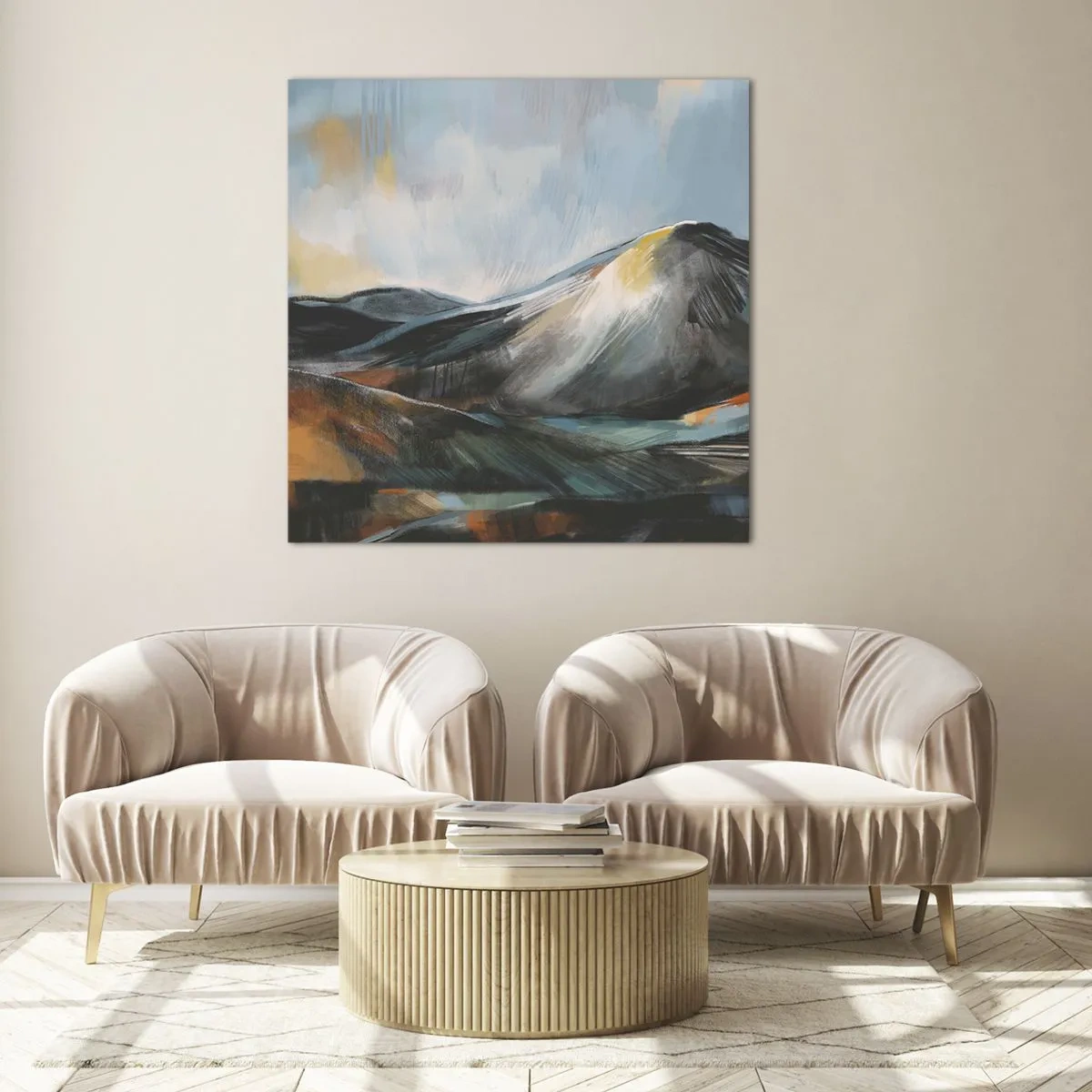 Obraz na skle - Syrové i krásné - 40x40 cm