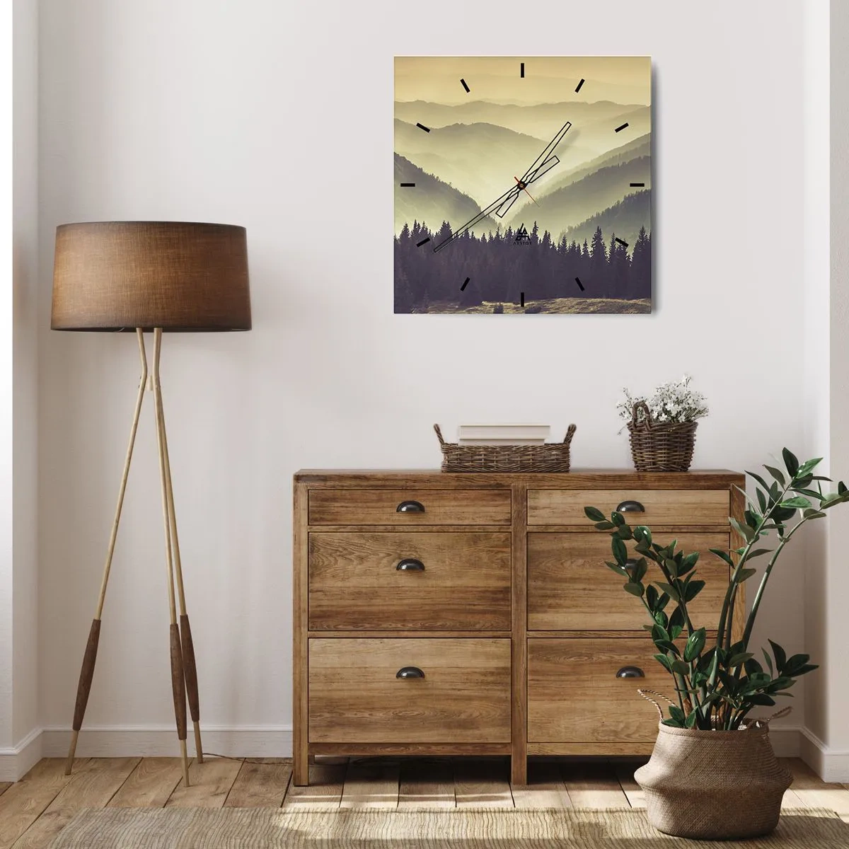 Nástěnné hodiny - Za sedmero horami… - 30x30 cm