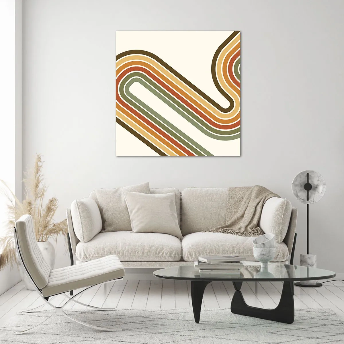 Obraz na skle - Kličkování do cíle - 70x70 cm
