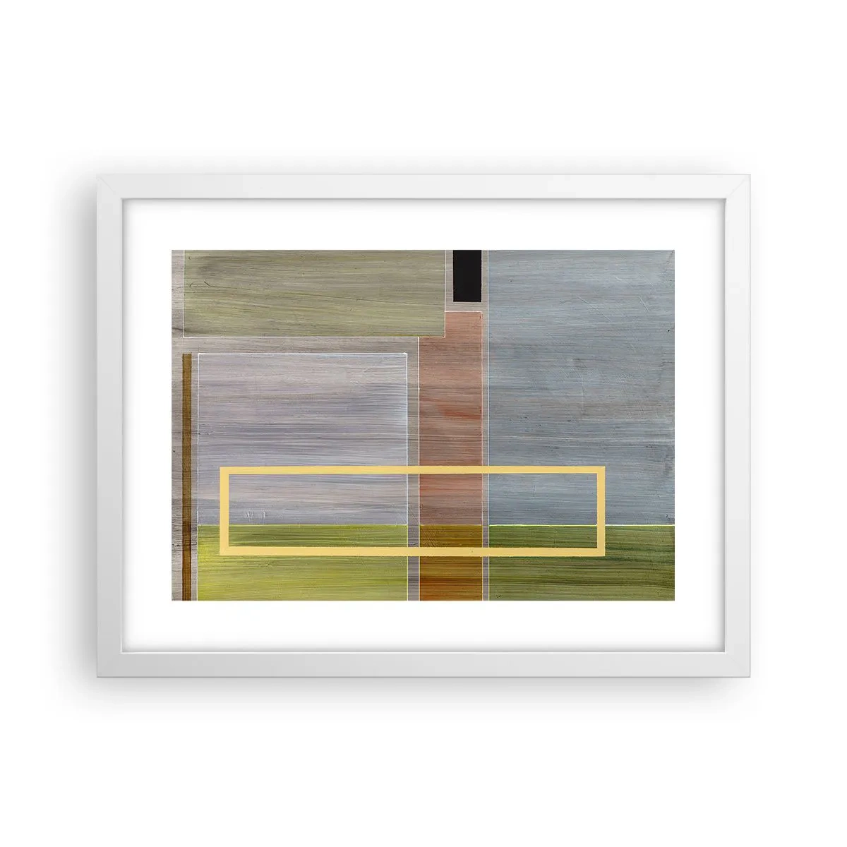 Plakát v bílém rámu - Jednoduše a v klidu - 40x30 cm