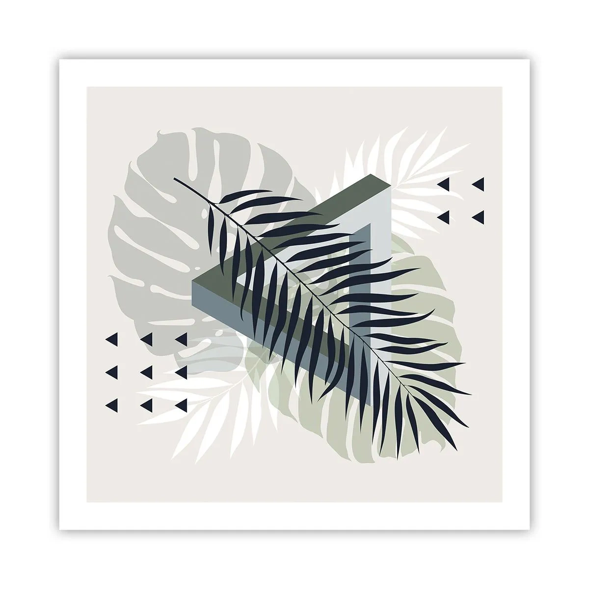 Plakát - Příroda a geometrie – dva řády? - 60x60 cm