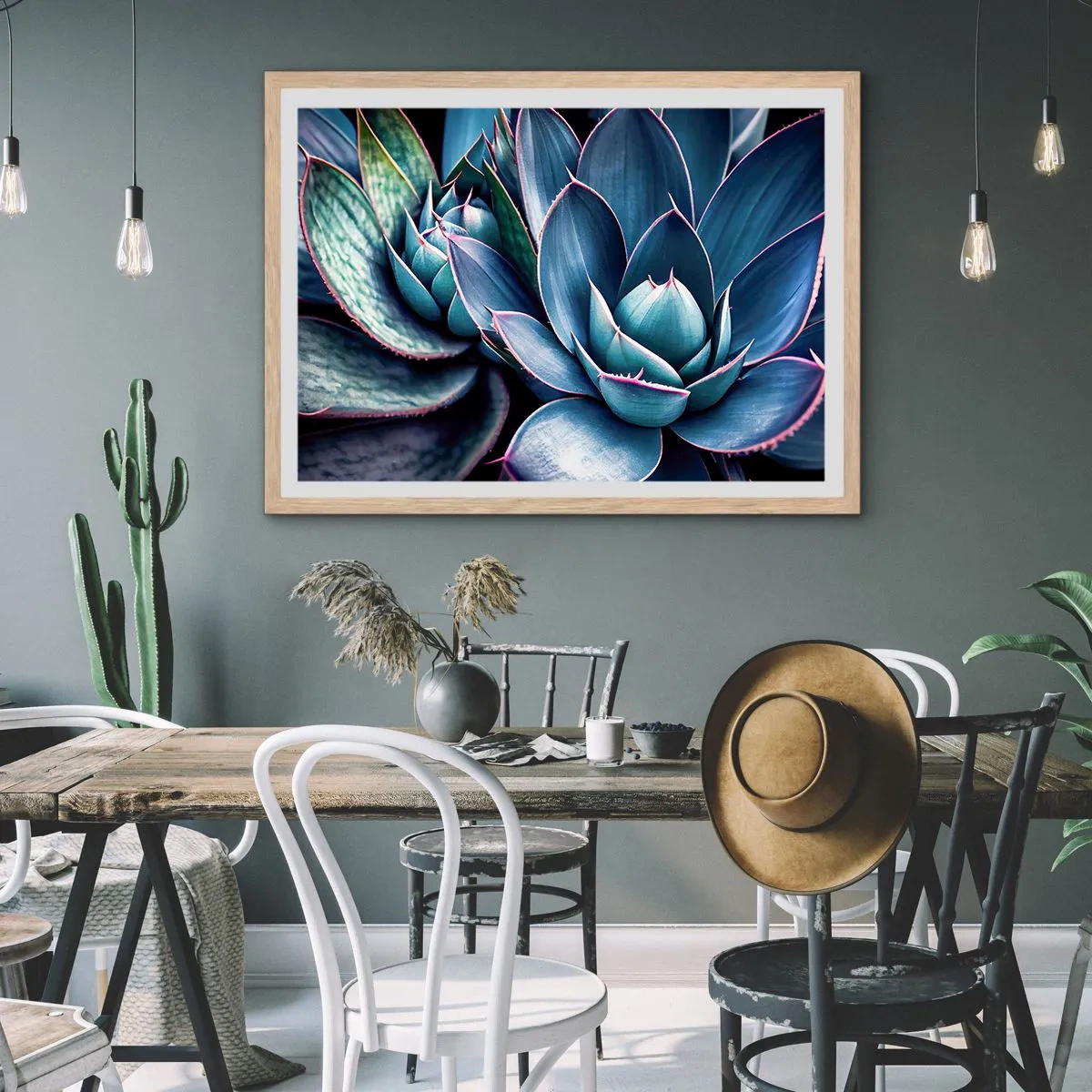 Plakát v rámu světlý dub - Vitální síla - 70x50 cm