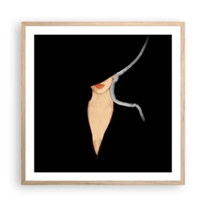 Plakát v rámu světlý dub - Elegance a styl - 60x60 cm