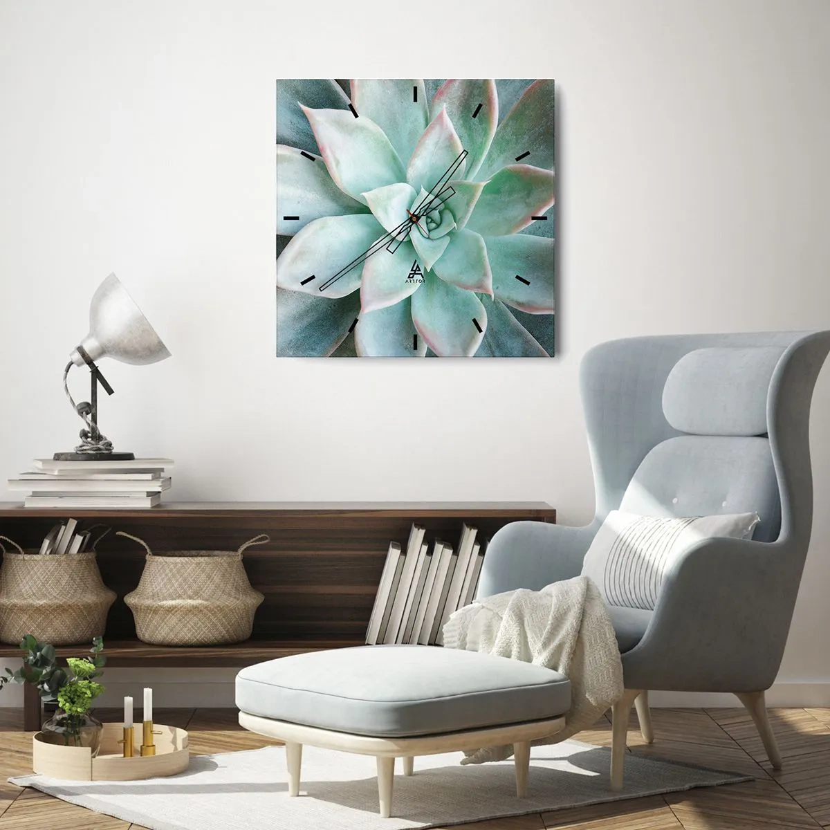 Nástěnné hodiny - Srdce pouště - 30x30 cm