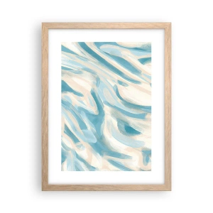 Plakát v rámu světlý dub - Jarní závany - 30x40 cm