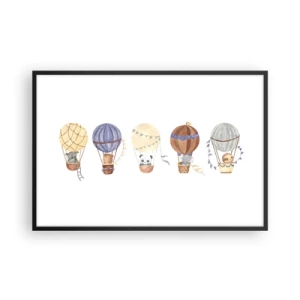 Plakát v černém rámu - Přátelé na cestách - 91x61 cm