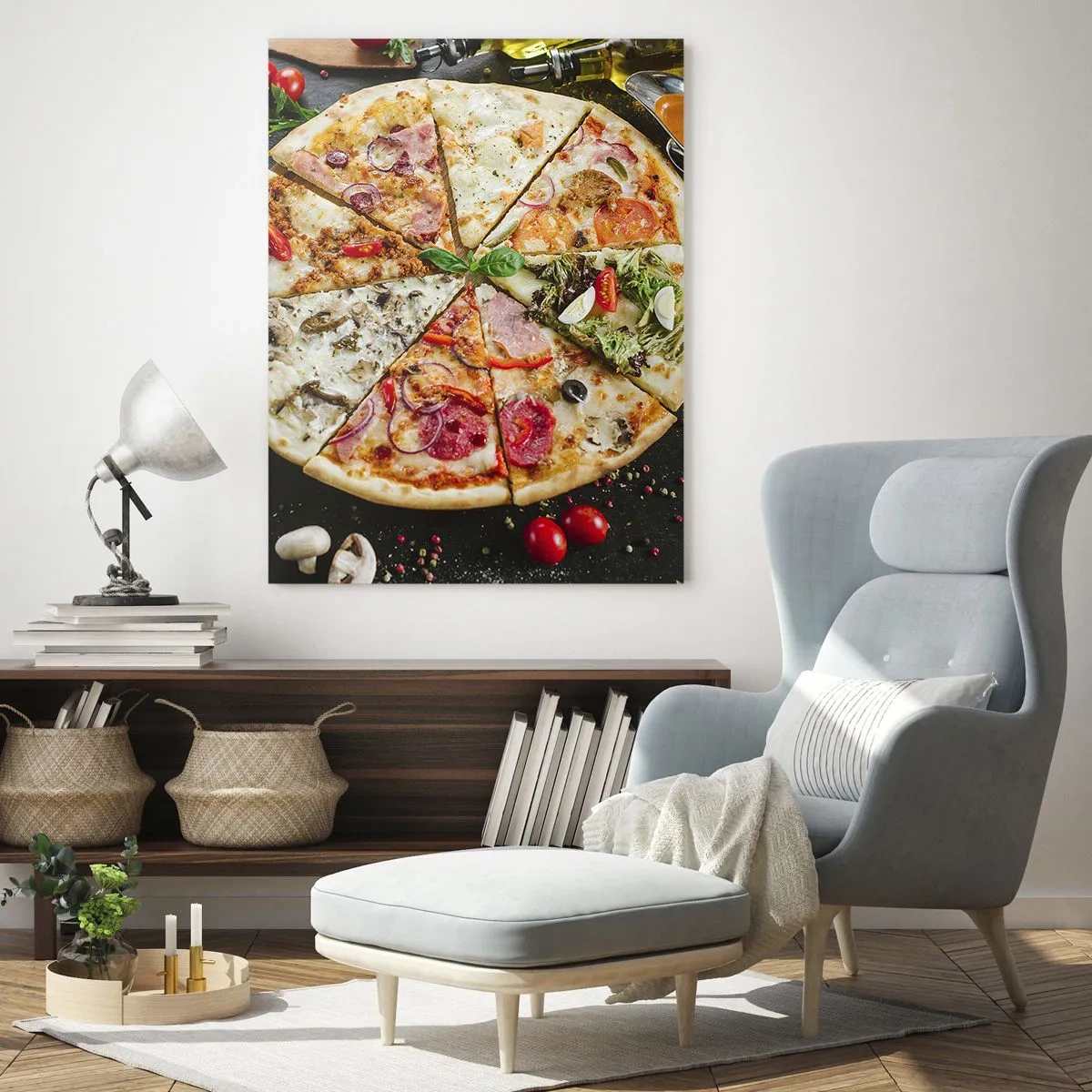 Obraz na skle - Vějíř chutí - 50x70 cm