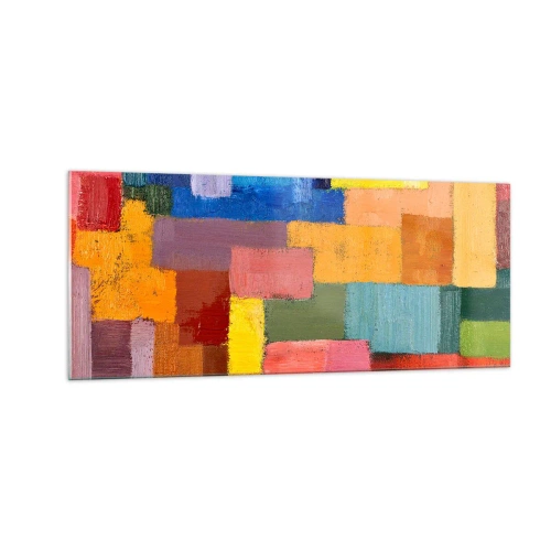Obraz na skle - Každý jiný, všechny barevné - 100x40 cm