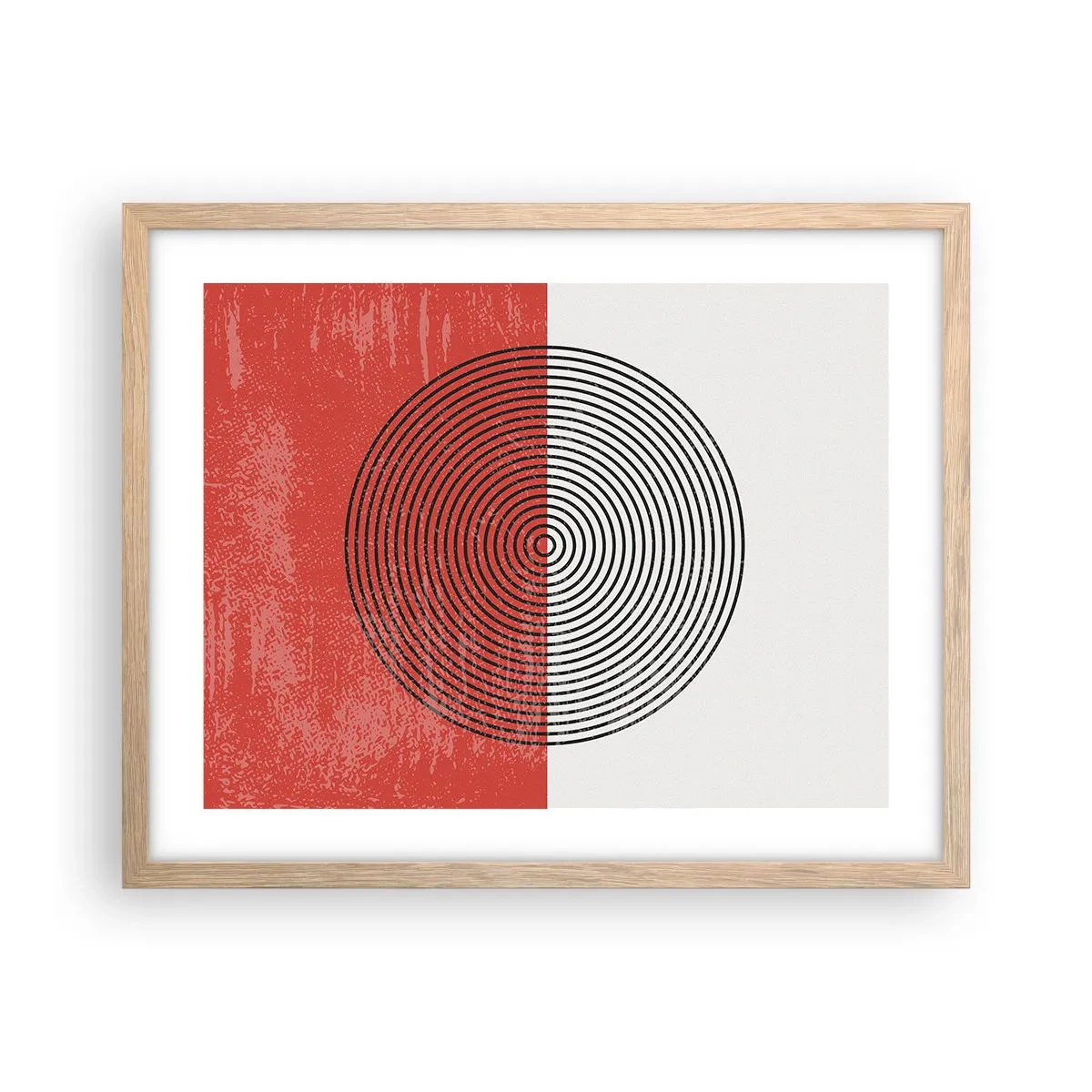 Plakát v rámu světlý dub - Přesný zásah - 50x40 cm