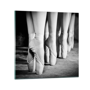 Obraz na skle - Společně, lehce - 40x40 cm