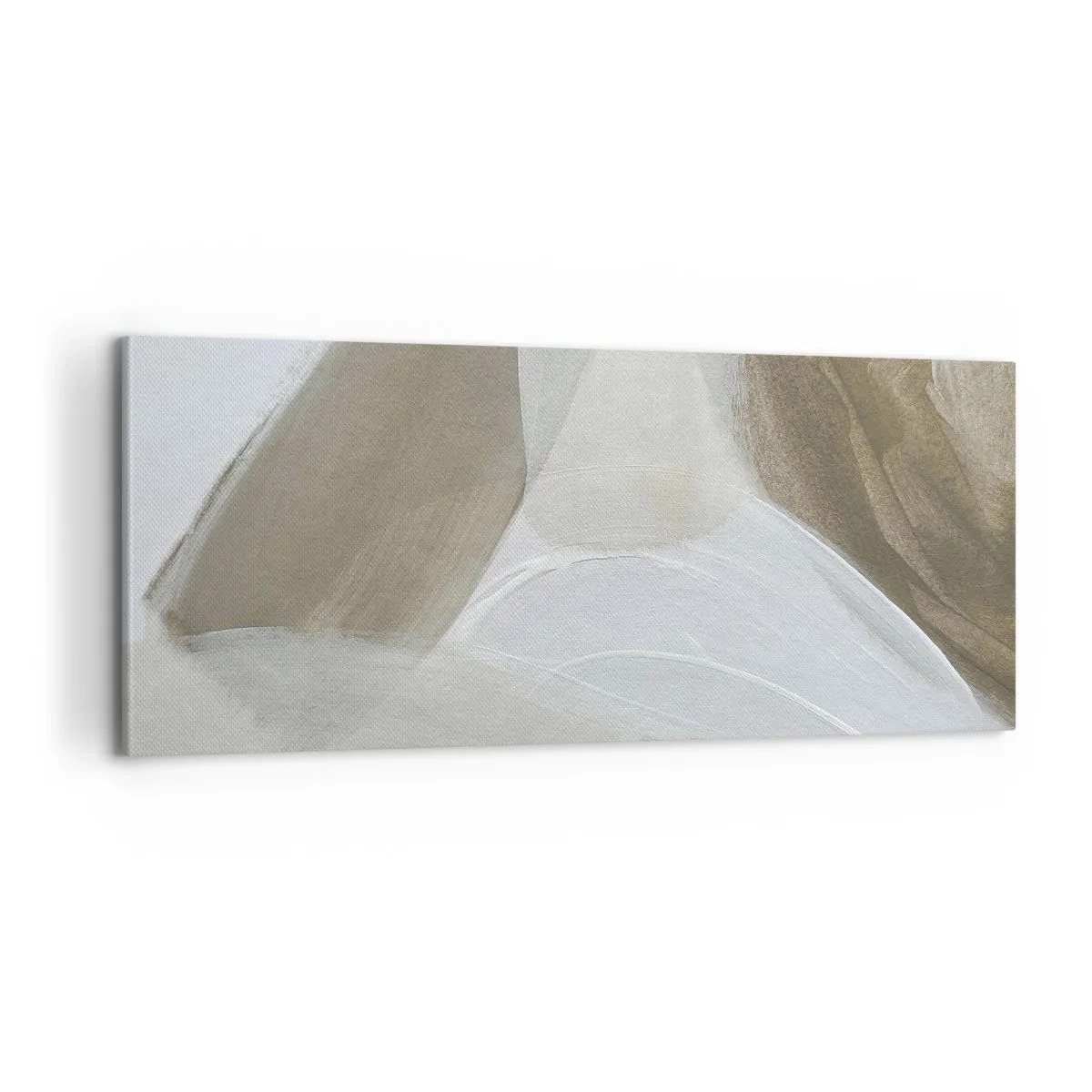 Obraz na plátně - Vlna bílé - 100x40 cm