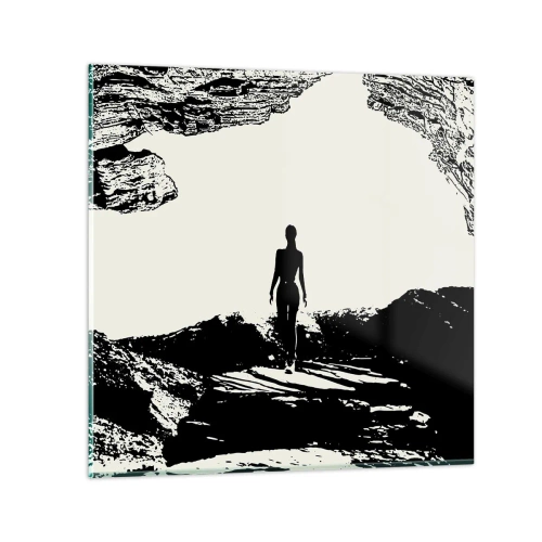 Obraz na skle - Nový pohled - 30x30 cm