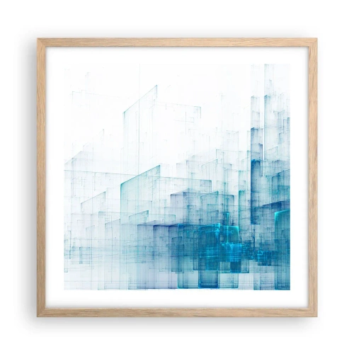 Plakát v rámu světlý dub - Jak se stal prostor - 50x50 cm