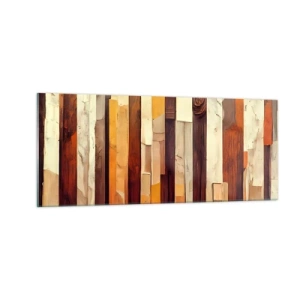 Obraz na skle - Hymna lesních stromů - 100x40 cm