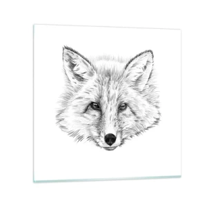 Obraz na skle - Mohou tyto oči lhát? - 30x30 cm