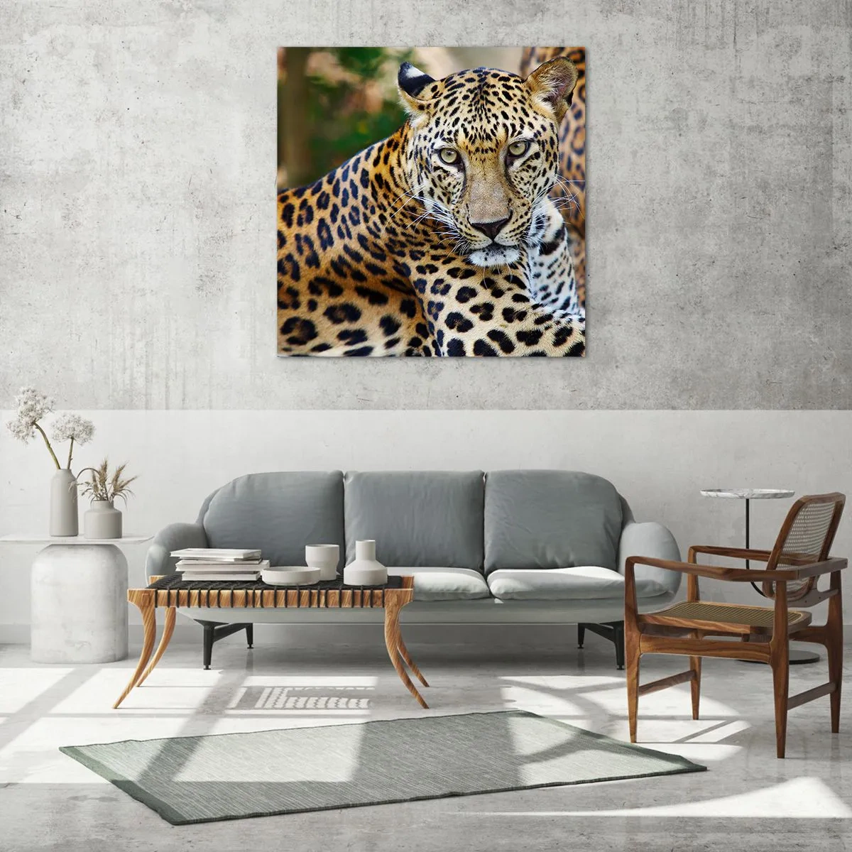 Obraz na skle - Divoký a klidný - 60x60 cm