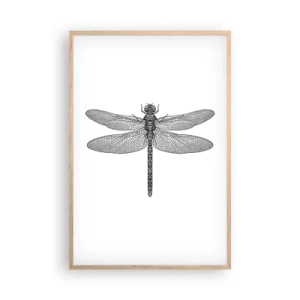 Plakát v rámu světlý dub - Přesnost přírody - 61x91 cm