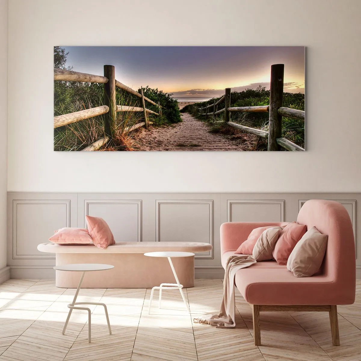 Obraz na skle - Už je vidět cíl - 90x30 cm