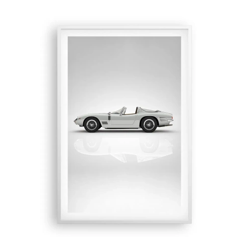 Plakát v bílém rámu - Příslib zábavy - 61x91 cm