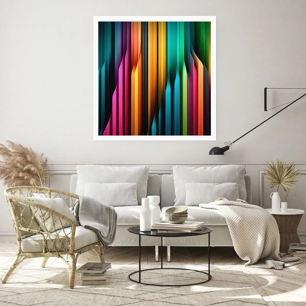 Plakát - Světelné varhany - 60x60 cm