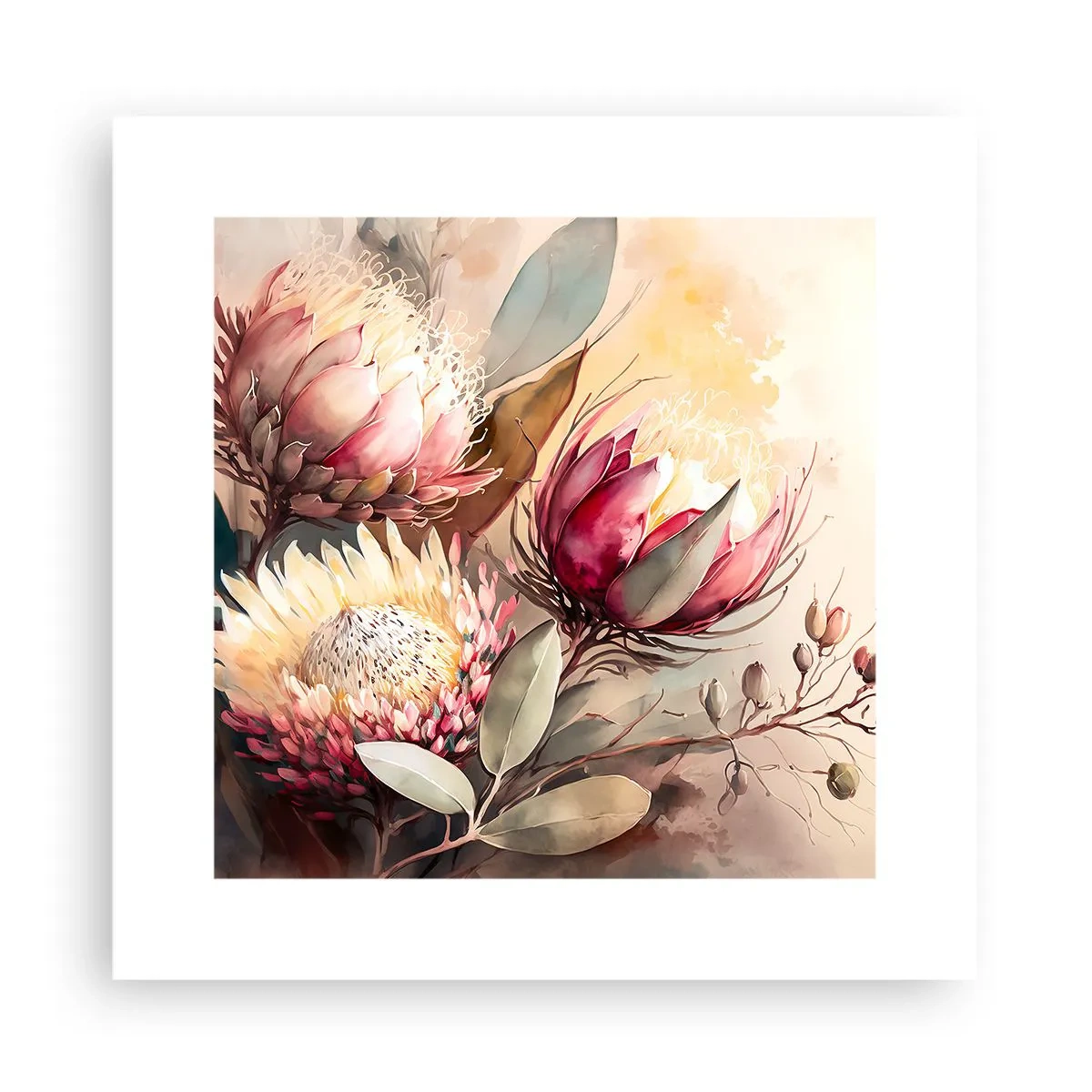 Plakát - Z profilu a en face - 30x30 cm