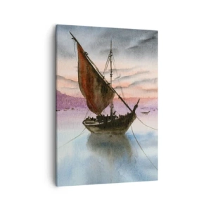Obraz na plátně - Večer v přístavu - 50x70 cm