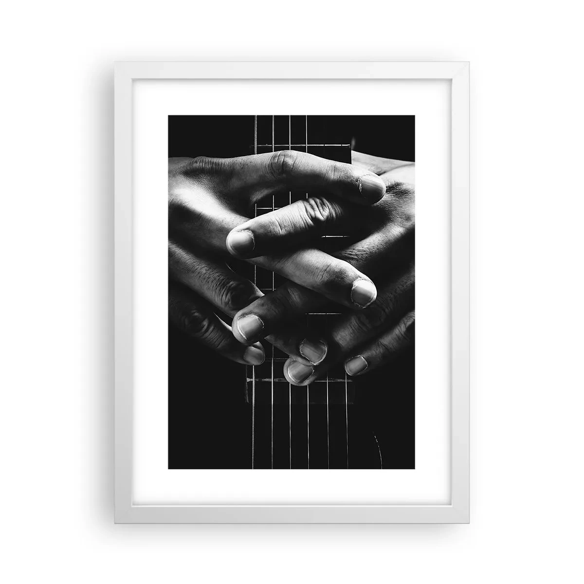 Plakát v bílém rámu - Umělcova modlitba - 30x40 cm