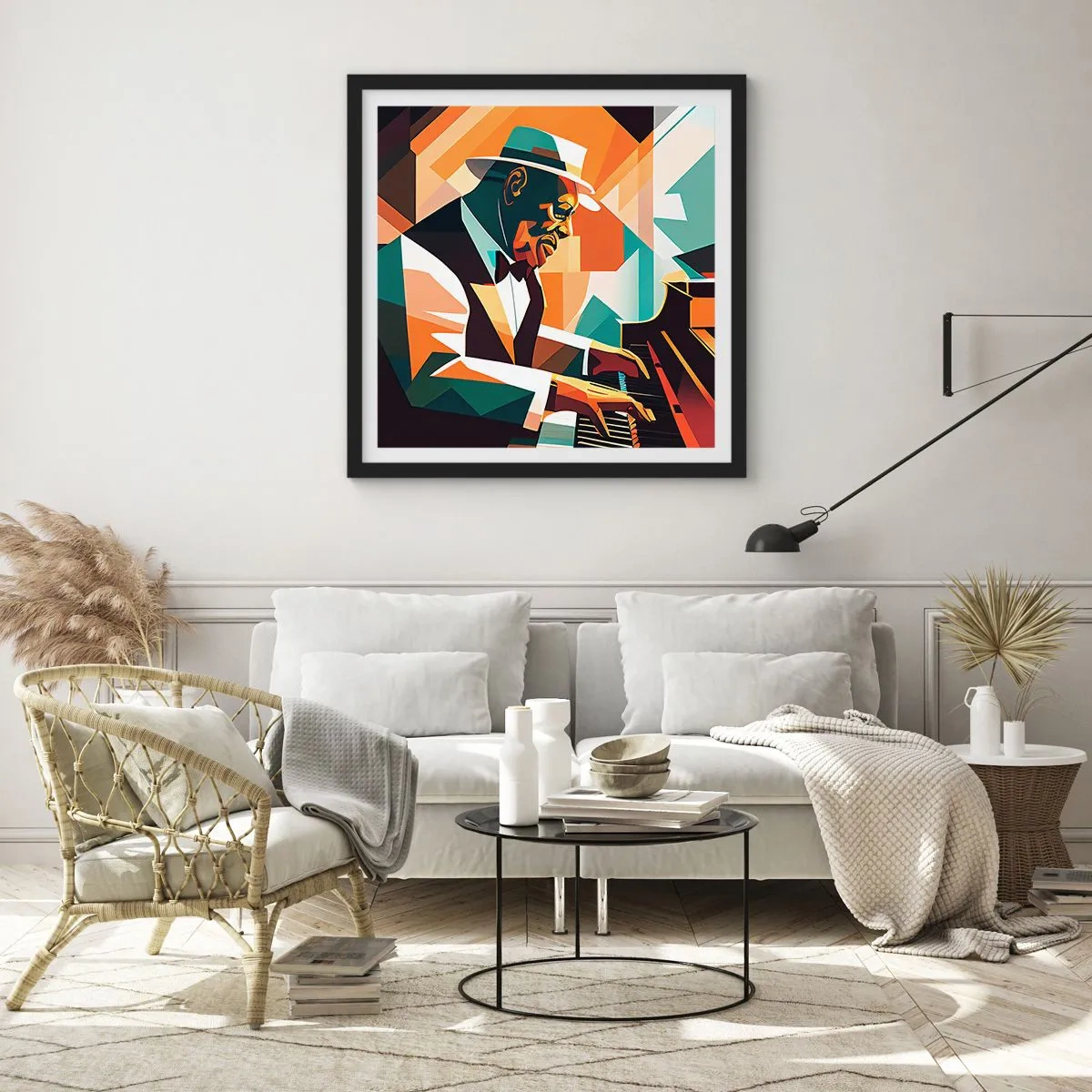 Plakát v černém rámu - Celý tento jazz - 50x50 cm