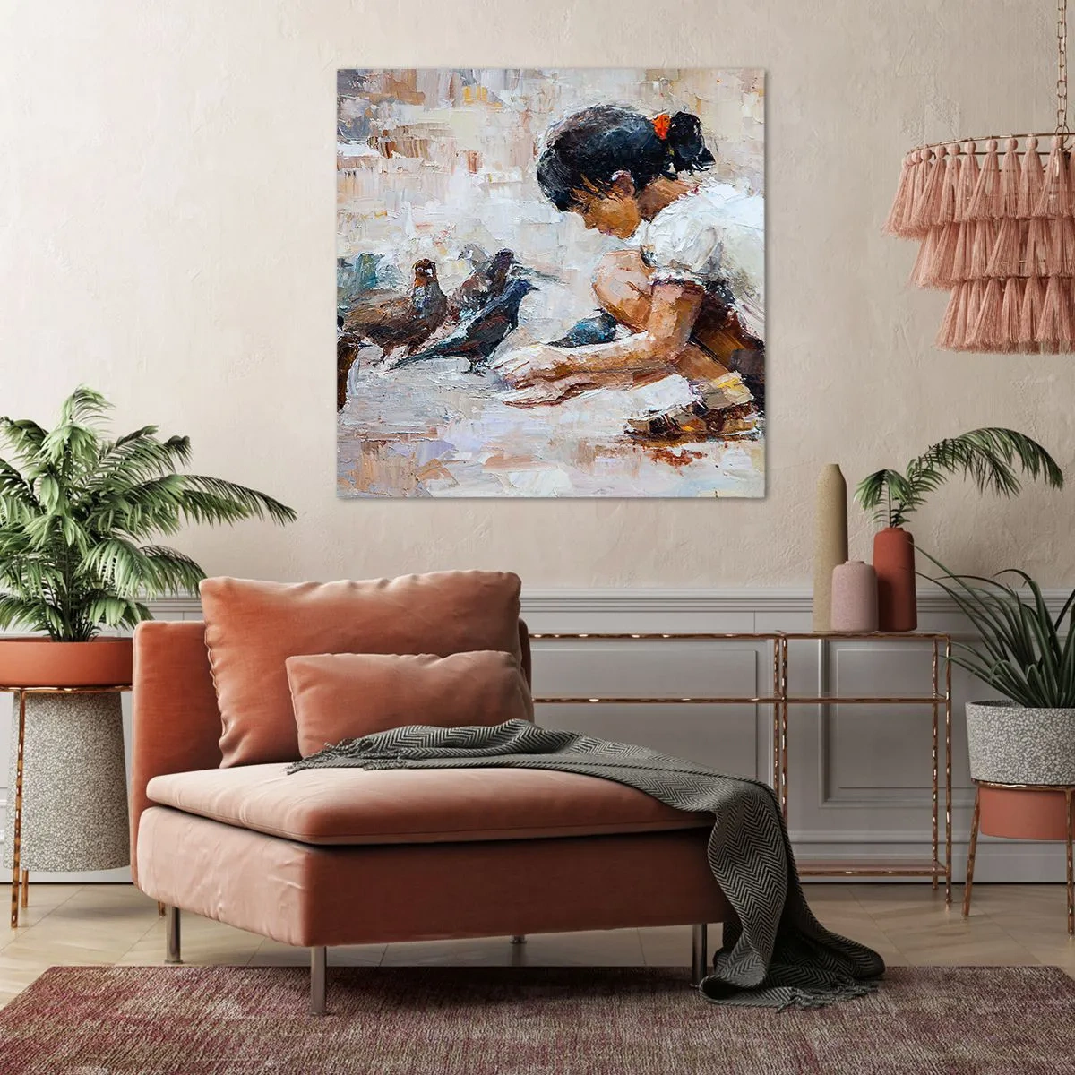 Obraz na plátně - Maličcí a nejmilejší - 60x60 cm