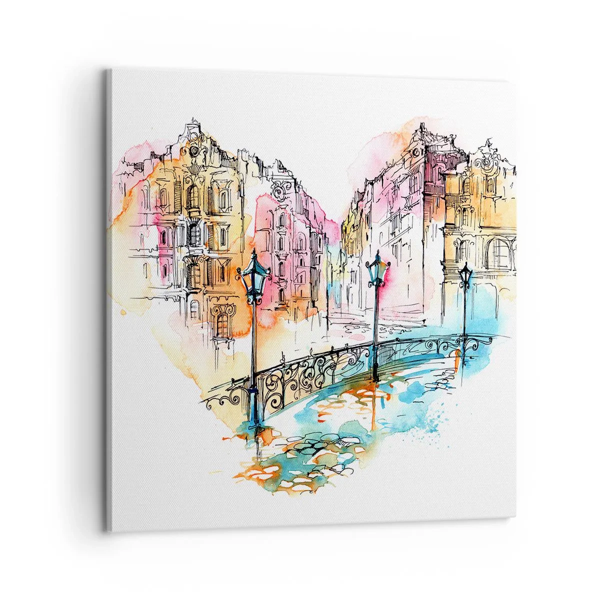Obraz na plátně - Srdce města - 60x60 cm