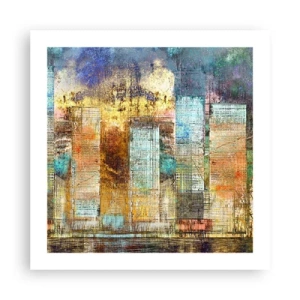 Plakát - Prosluněná metropole - 50x50 cm