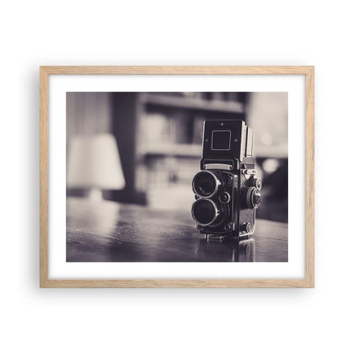 Plakát v rámu světlý dub - Kouzlo staré fotografie - 50x40 cm