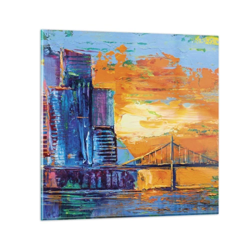 Obraz na skle - Kultura a příroda - 70x70 cm