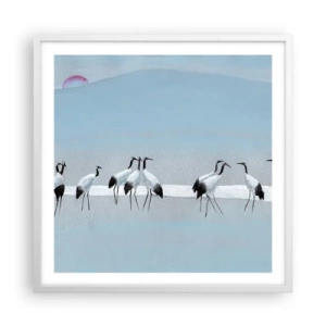 Plakát v bílém rámu - Po horkém dni - 60x60 cm